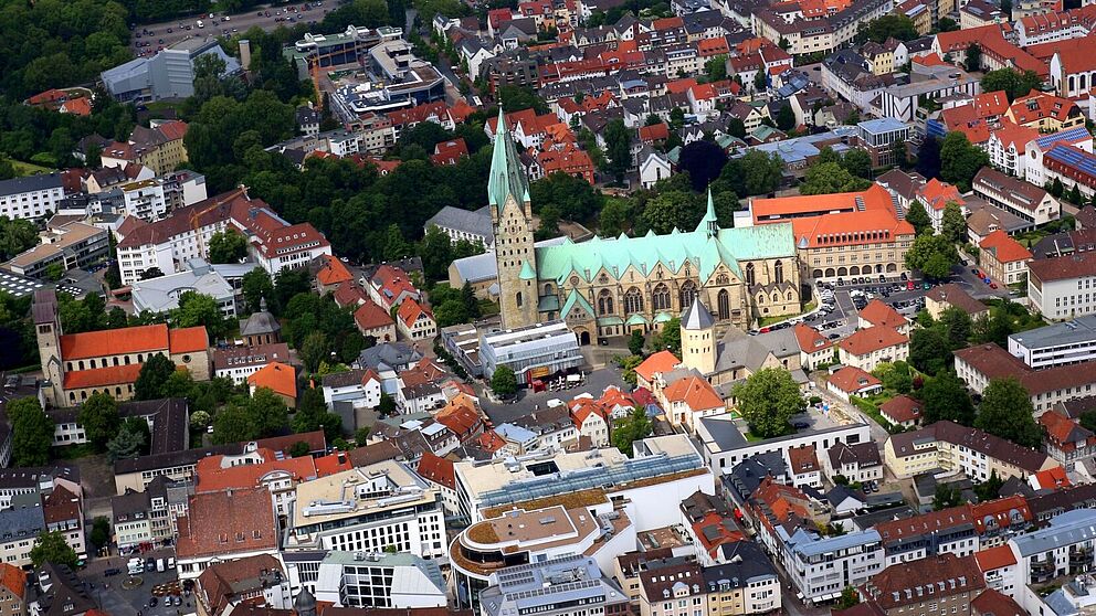 Paderborn von oben.